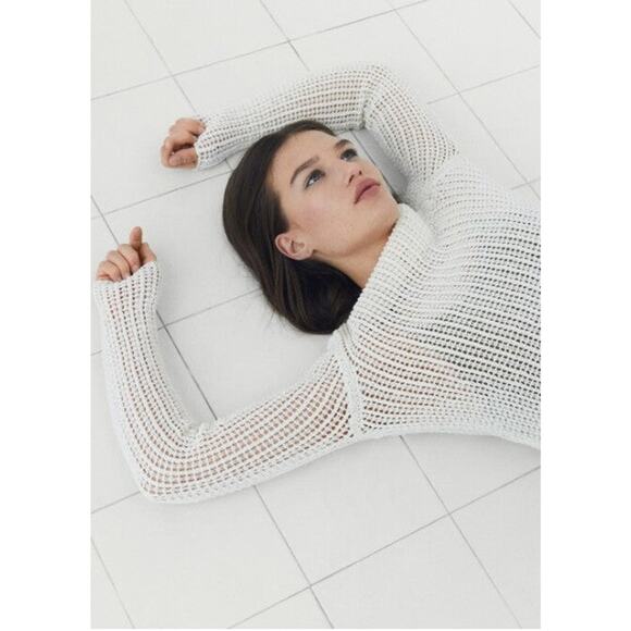 MANGO Openwork Sweater With Perkins Collar - XXL - Picture 6 of 6